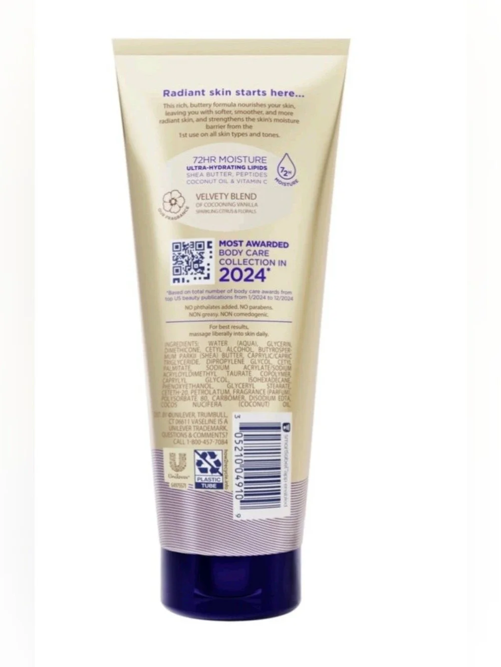 New Vaseline Radiant X Moisturizing Body Butter & Lotion Deep Nourish with 100%